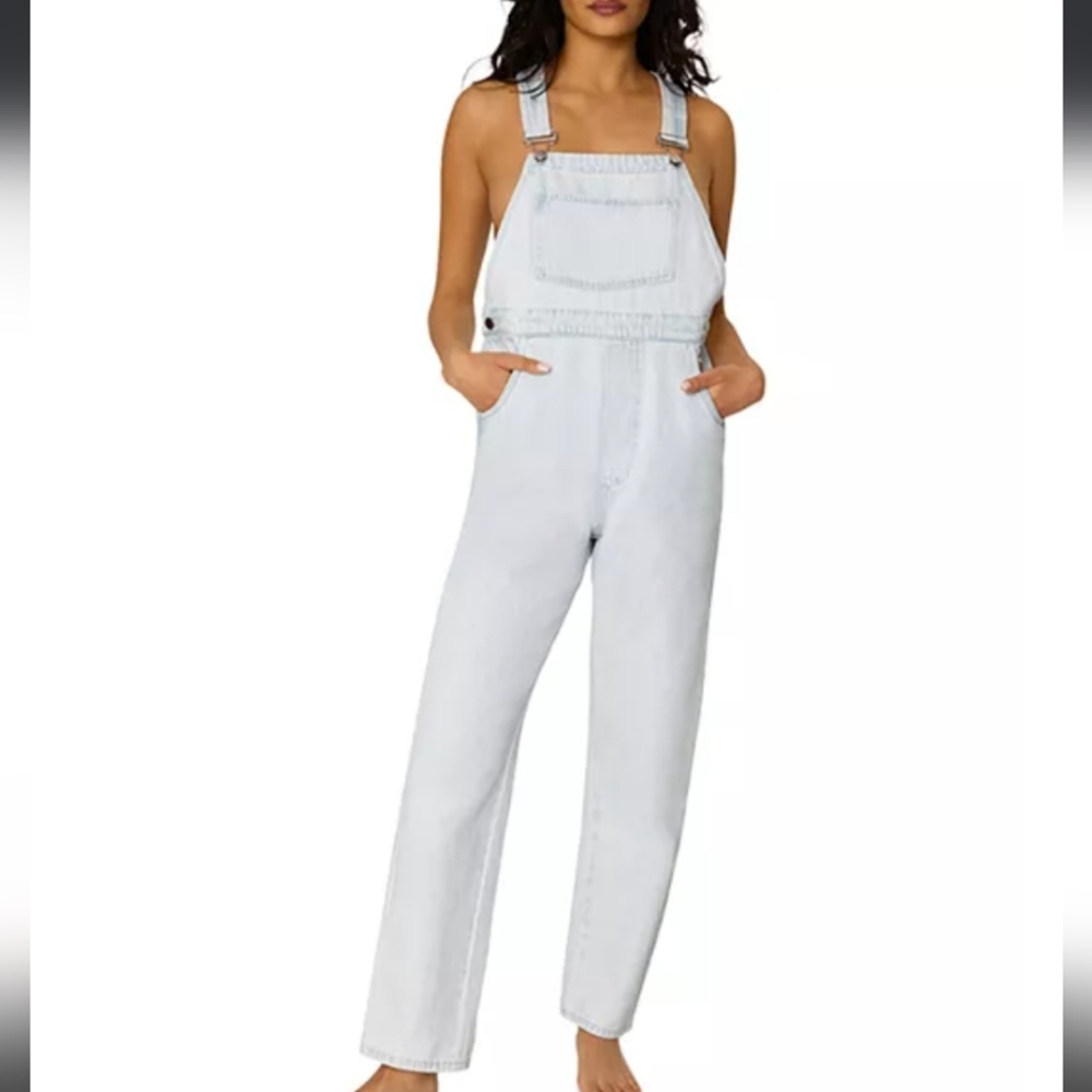 WeWoreWhat Women's Light Blue Jeans Overalls